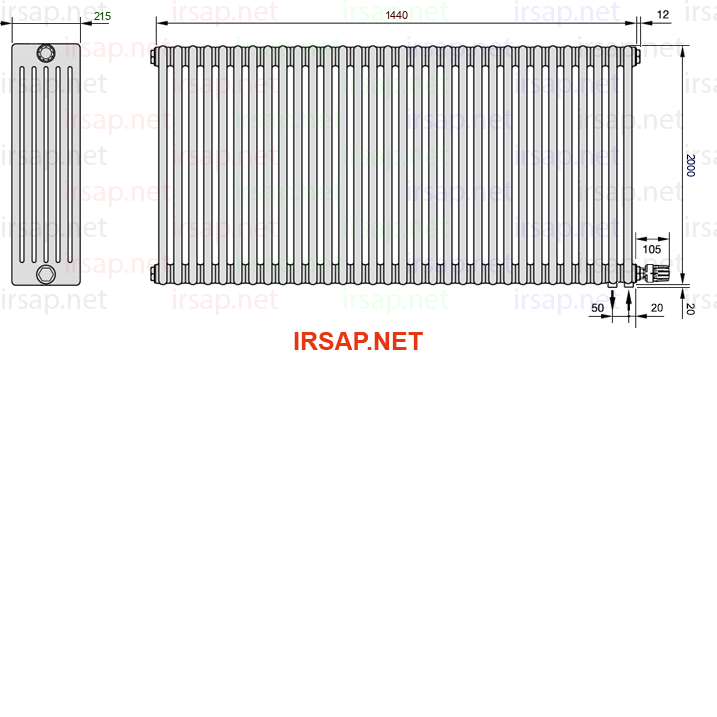 Радиатор IRSAP Tesi 62000/32 T26 CL 01